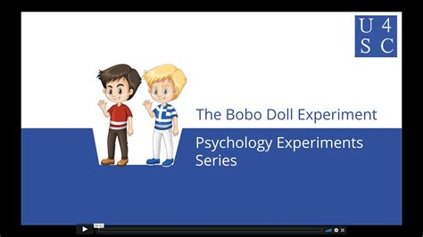 Bobo Doll Experiment Kids See Kids Do Psychology Experiments