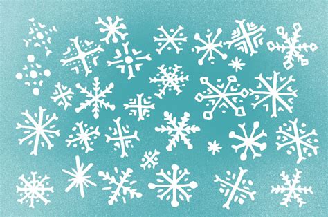 30 Snowflakes Hand Drawn | How to draw hands, Snowflakes drawing ...