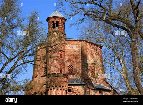 Old Tower Abbey Park In Mettlach Stock Photo Alamy