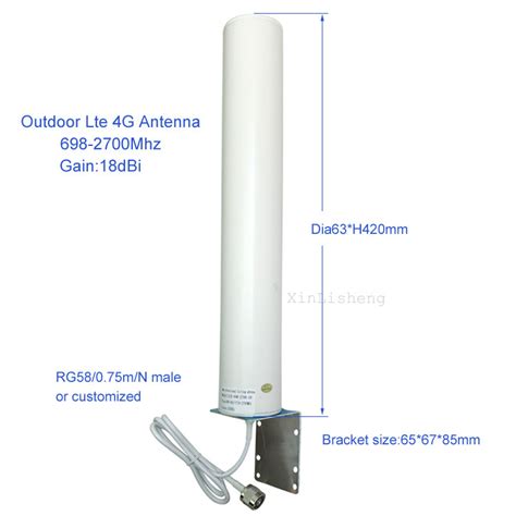 Newest 18dBi Omni WiFi 698 2700MHz N Male Outdoor LTE 4G Antenna For