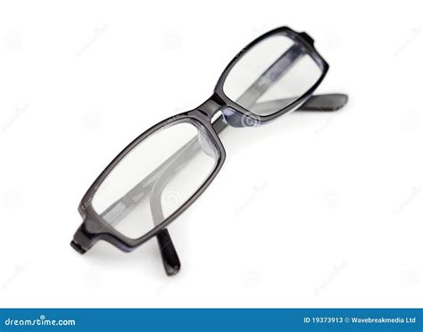 Pair Of Black Glasses Isolated Stock Image - Image of frame, design: 19373913