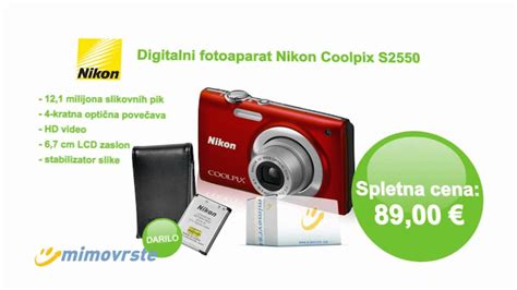 Fotoaparat Nikon Coolpix S2550 - YouTube