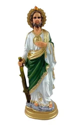 Figura Religiosa San Judas Tadeo Ojos De Vidrio Fino Meses Sin Inter S