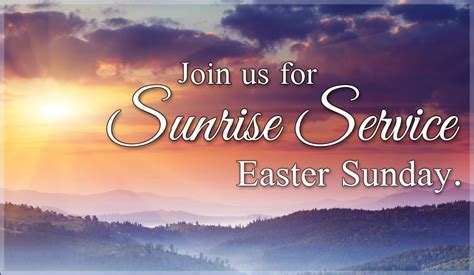 Sunrise Service Invite Ecard Free Easter Cards Online