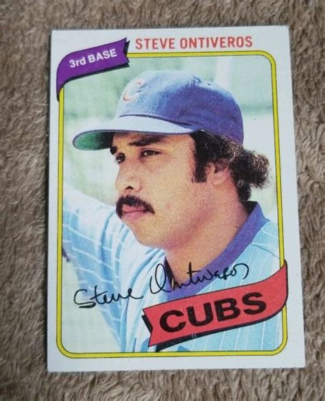 Topps Steve Ontiveros Chicago Cubs Ebay