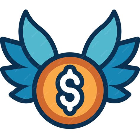 Desenho De Dinheiro Com Asas - Dinheiro com asas Vector de desenho animado flutuante Icon Ilustração ...