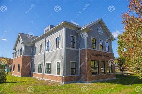 Plainville Historic Town Center Massachusetts Usa Stock Photo Image