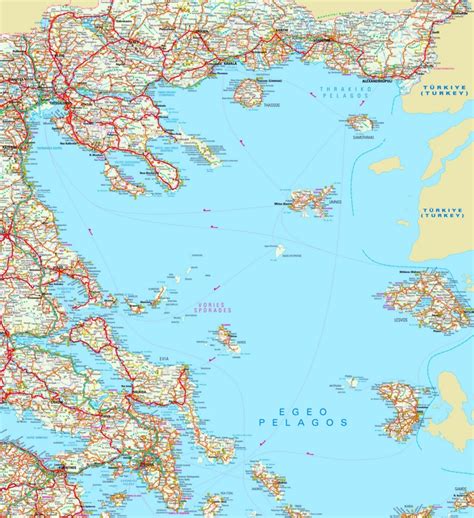 Large Detailed Map Of North Aegean Sea Ontheworldmap The Best Porn
