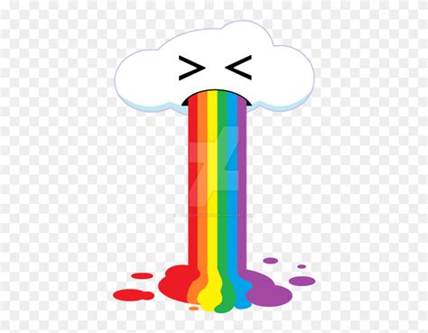 Rainbow Vomiting Png Clipart (#5468290) - PinClipart