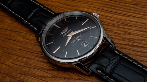 Hands-On Debut: Longines Flagship Heritage Watch In Black Dial ...