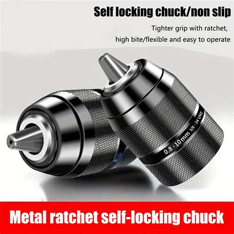 08 10mm Drill Chuck 38 24unf Mount Self Tighten Drill Chuck For Mu