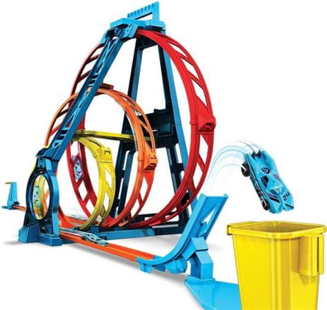 Hot Wheels Dirkalna Steza Z Dirkalnim Avtom Track Builder Trojni Krog GLC Mimovrste