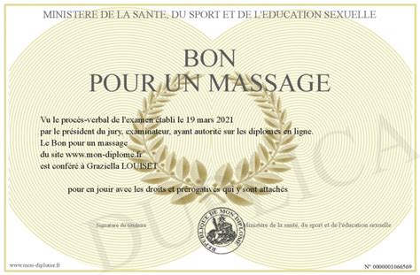 Bon Pour Un Massage