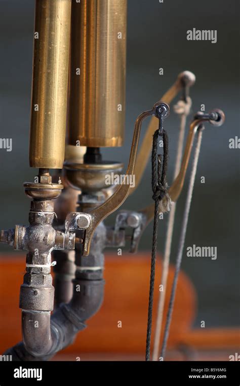 Old Metallic Whistle Of A Steam Boat Stock Photo Alamy