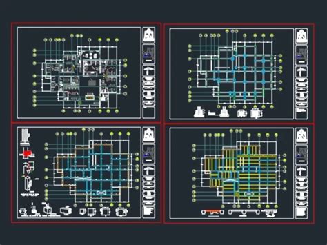 Planos Estructurales Con Prefabricados En Autocad Librer A Cad