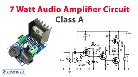 7 Watt Class A Audio Amplifier Circuit