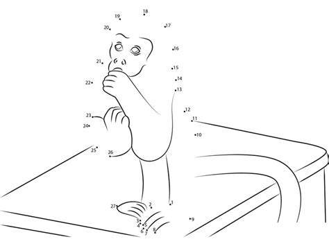Energetic Monkey Dot To Dot Free Download And Print For You