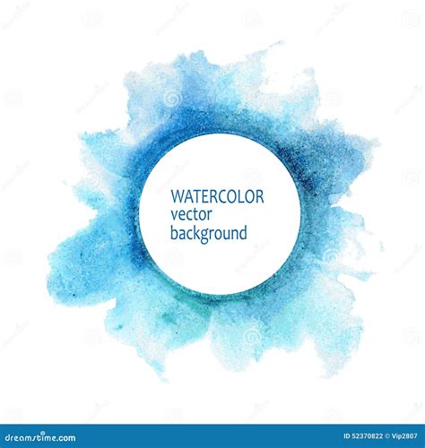 Watercolor Circle Hand Paint On White Background Stock Vector