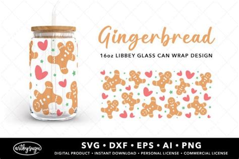 Christmas Cookie Libbey Can Wrap Svg Graphic By Artbysugu Creative