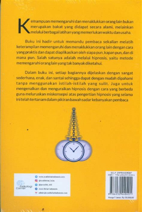 Buku Hipnosis Seni Memengaruhi Dan Menaklukan Orang Lain Bukukita