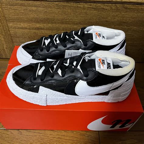 Yahoo オークション 新古品 黒 26cm sacai Nike Blazer Low White