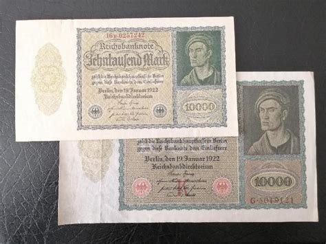 2 ks 10000 MAREK 1922 NĚMECKO ZEHNTAUSEND MARK REICHSMARK | Aukro