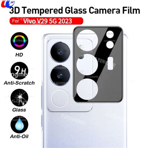 Vivo V29 5G 2023 Full Coverage 3D Camera Lens Curved Tempered Glass For