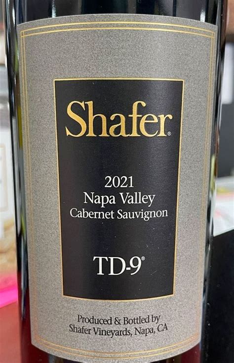 2021 Shafer TD 9 USA California Napa Valley CellarTracker