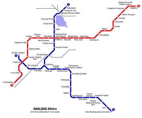 Nanjing Subway Map Travelsfinderscom