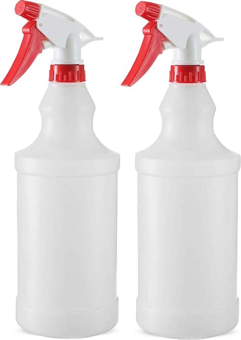 Plastic Spray Bottle 2 Pack 32 Oz All Purpose Heavy Duty Spraying Bottles Sprayer