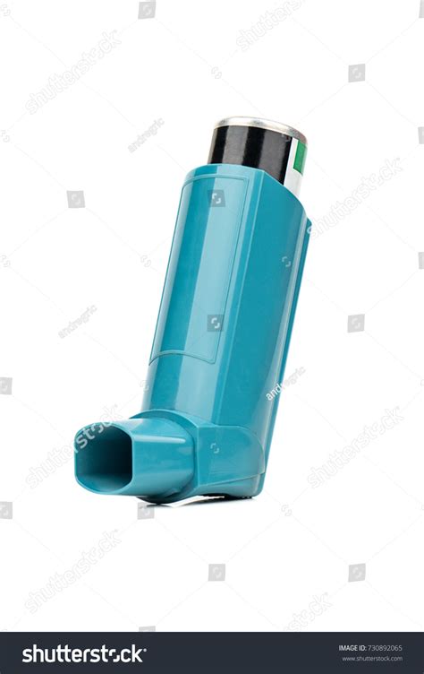 Blue Asthma Inhaler Isolated On White Stock Photo 730892065 | Shutterstock