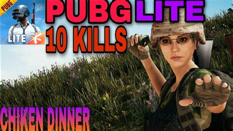 PUBG MOBILE LITE 10 KILLS CHIKEN DINNER YouTube