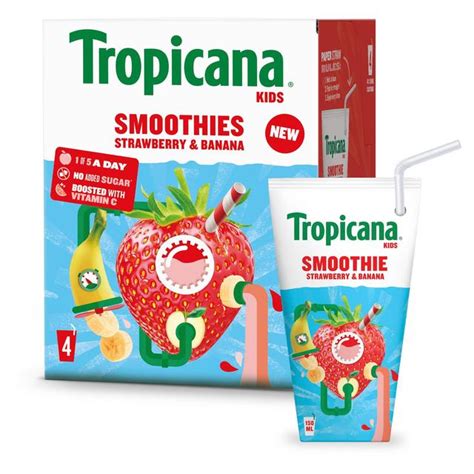 Tropicana Kids Strawberry And Banana Smoothie Ocado