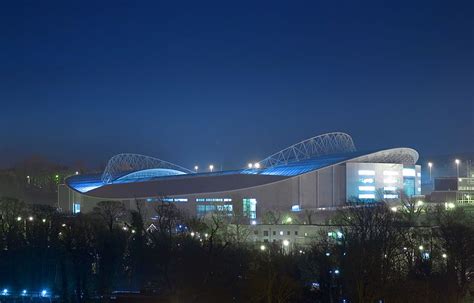 Brighton And Hove Albion Amex Stadium At Night Brighton And Hove Albion