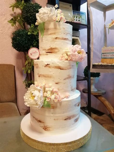 Customized Wedding Naked Cake Rustic Themed Cake By Crumbs Cake Art Bakeshop Bridestory