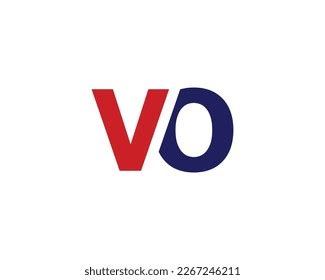 vo logo design vector template stock vector royalty
