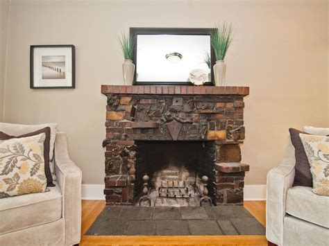 Clinker Brick Fireplace