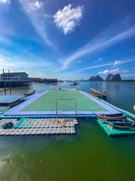 Ko Panyi Or Koh Panyee Floating Football Field In The Muslim Fishing