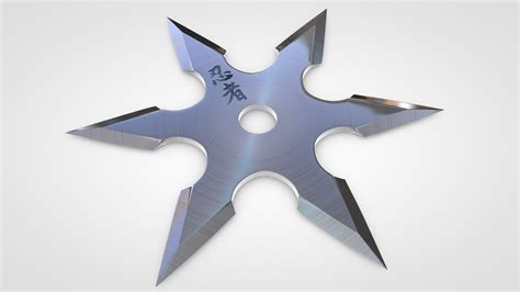 3d Model Throwing Star Shuriken