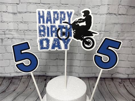 Dirt Bike Cake Topper Motocross Cake Topper Dirt Bike Etsy