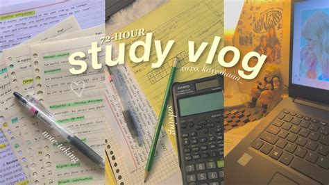 Study Vlog Hour Study Vlog Midterms Lots Of Note Taking