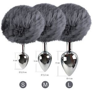 Bunny Tail Plug Tail Butt Plug Anal Plug Metal Butt Plug Anal Sex