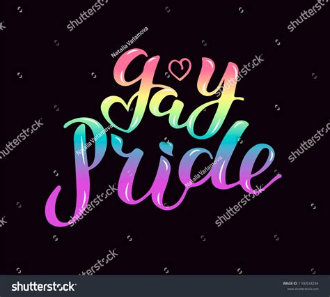Gay Pride Text Isolated On Background Stock Vector Royalty Free Shutterstock