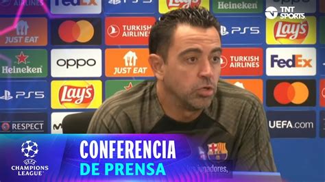 Xavi Hay Que Clasificar A Octavos Conferencia Barcelona Vs