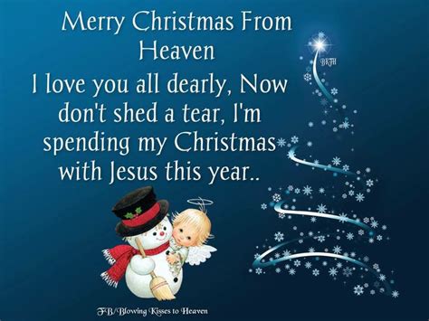 Merry Christmas From Heaven Missing You Pinterest