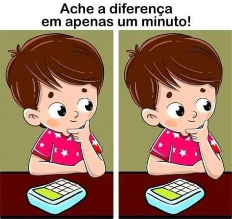 Ache a Diferença em um Minuto O Menino e a Calculadora