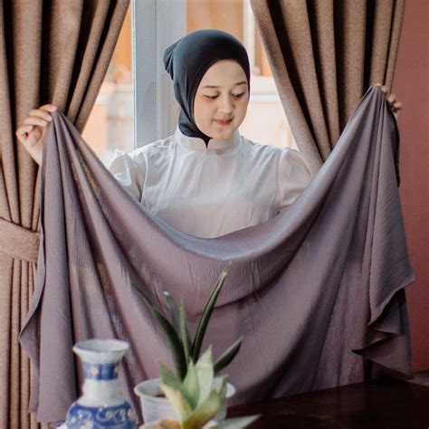 Jual Pashmina Curve Oval Crinkle Airflow X Cm Pasmina Oval