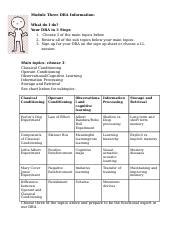 Module Three Dba Docx Module Three Dba Information What Do I Do