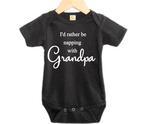 Grandpa Baby Onesie Grandpa Baby Clothes Id Rather Be Etsy