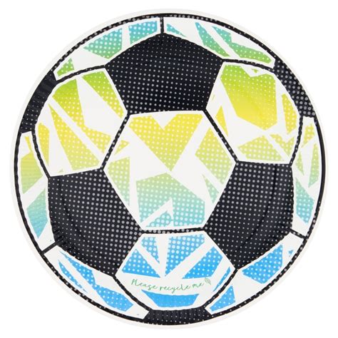 Tesco Football Plates 10 Pack Tesco Groceries